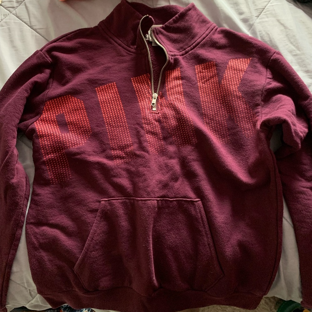 victoria’s secret pink quarter zip